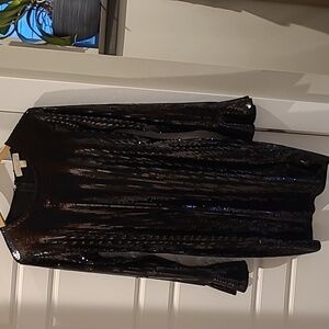 Michael kors black sequin dress. Size large.